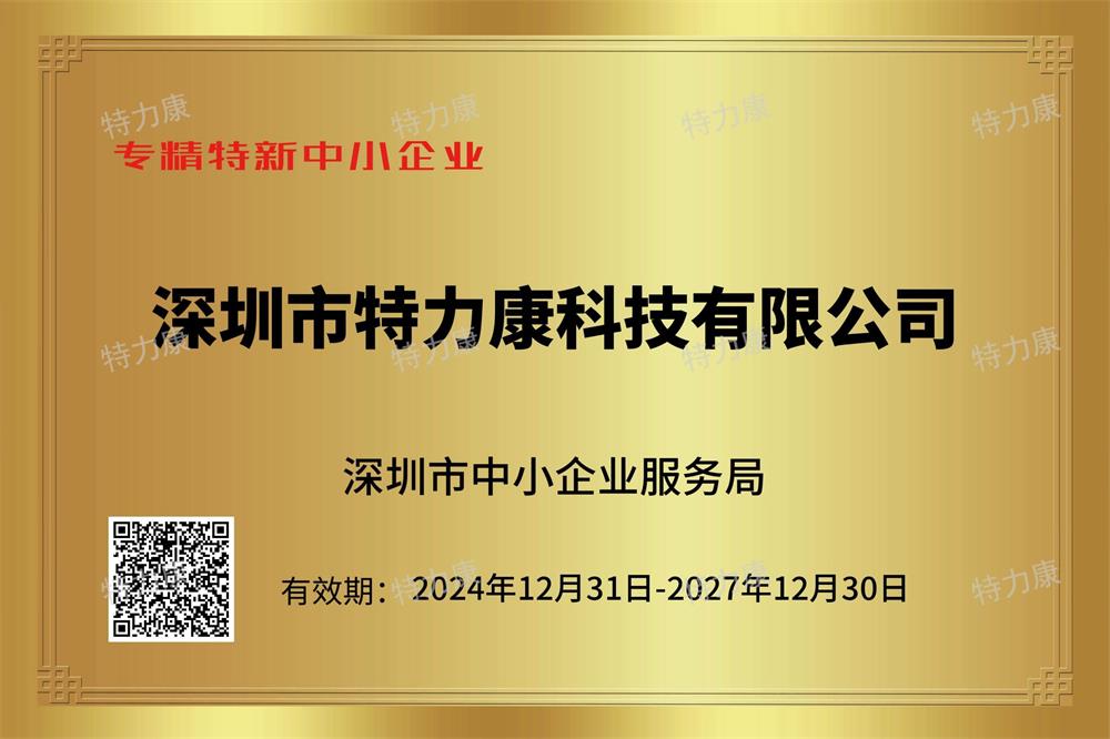 广东省“专精特新”证书